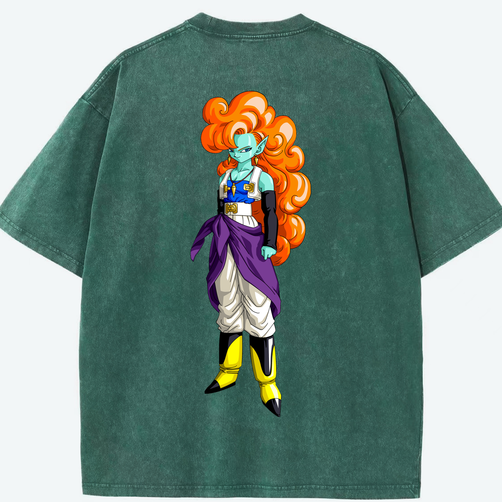 （画像用） ドラゴンボール DRAGON BALL 綿100% ヴィンテージ風 半袖Tシャツ（背面プリント）
